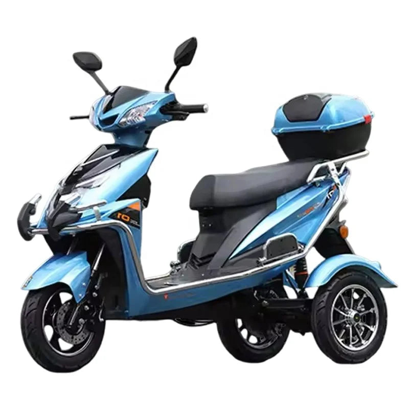 New Tricycle Electric Scooter 3 Wheels Electric Tricycle Motorcycle for Adults Passenger Open Cab Electric Tricycle
