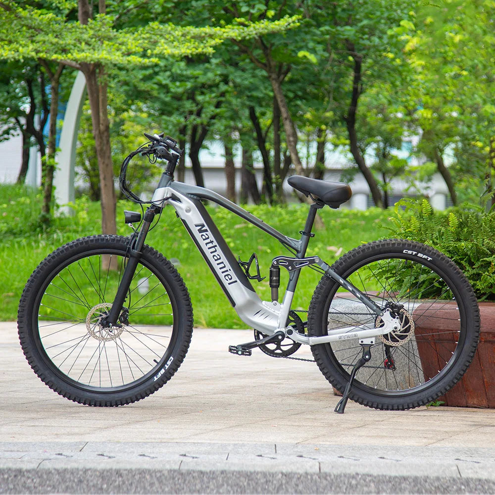 Nathaniel E-Bike,1000W Brushless Motor,27.5' Adult E-Mountain Bike,45Ah Large Capacity Batteries,7 Speed,45KM/H,Outdoor Trip Bik