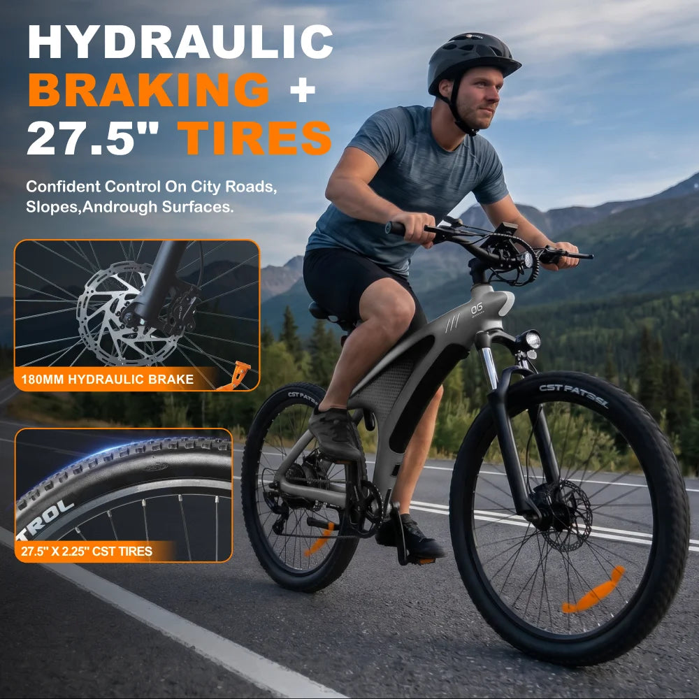 HX Q5 E Bike 2000W Adults Electric Bike 2000W 48V 20AH 27.5 Inch Electric Bicycle City E Bikes Mountain E Bikes