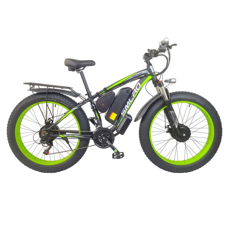 Electric Bicycle 21Speed 48V 1000W 2000W Dual Motor 22.4ah 26 Inch Electric Fat Bike Aluminum Alloy Ebike All-terrain E-bike