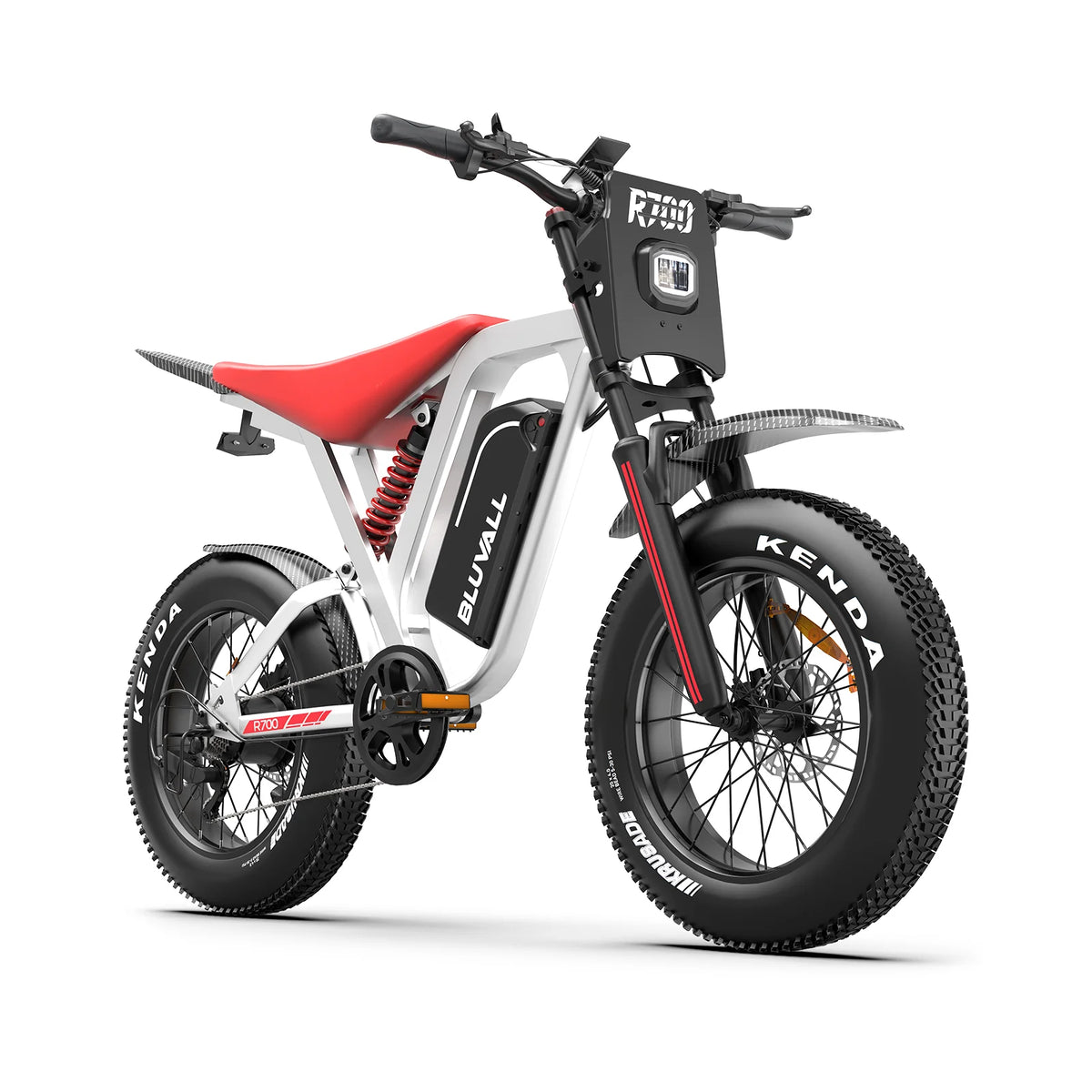 Off Road Electric Bike R700 20x4.0 Tire 1500W 52V25AH Large Capacity Battery Ebike Max 50KM/H 70KM Range Hydraulic Brake E-Bike