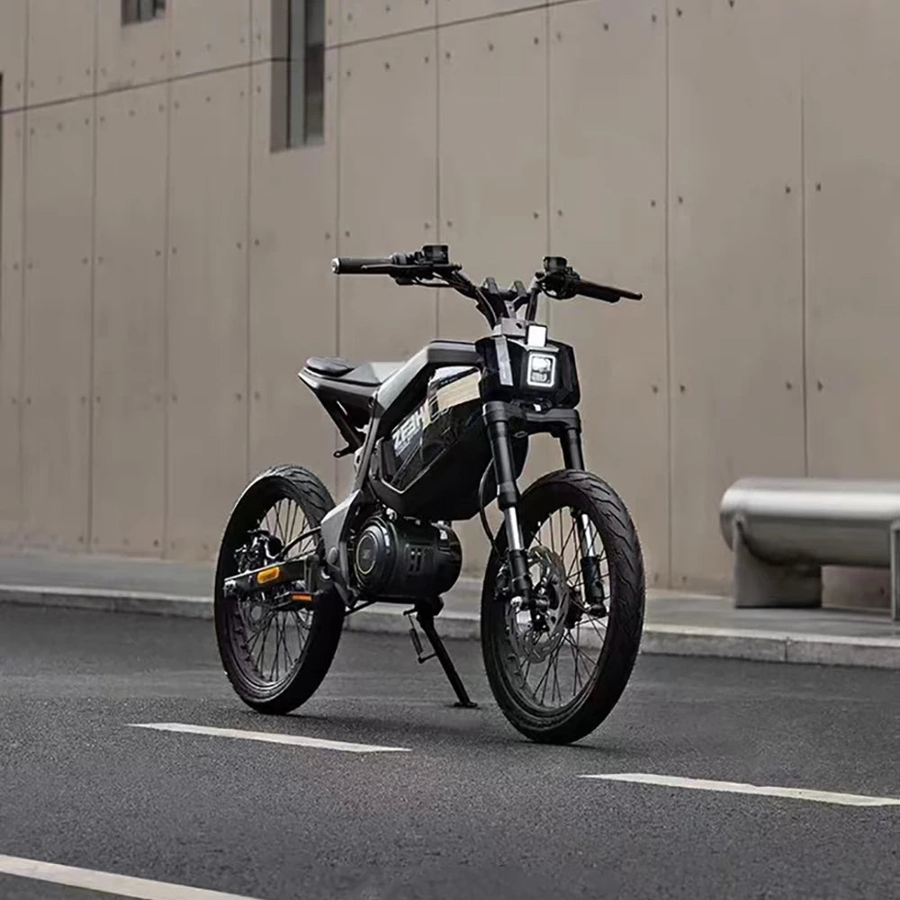17" urban e-bike e-scooter 50km/h CITY  electric bicycle mid-motor mobility excursions Soft tail electric motorcycle smart ebike