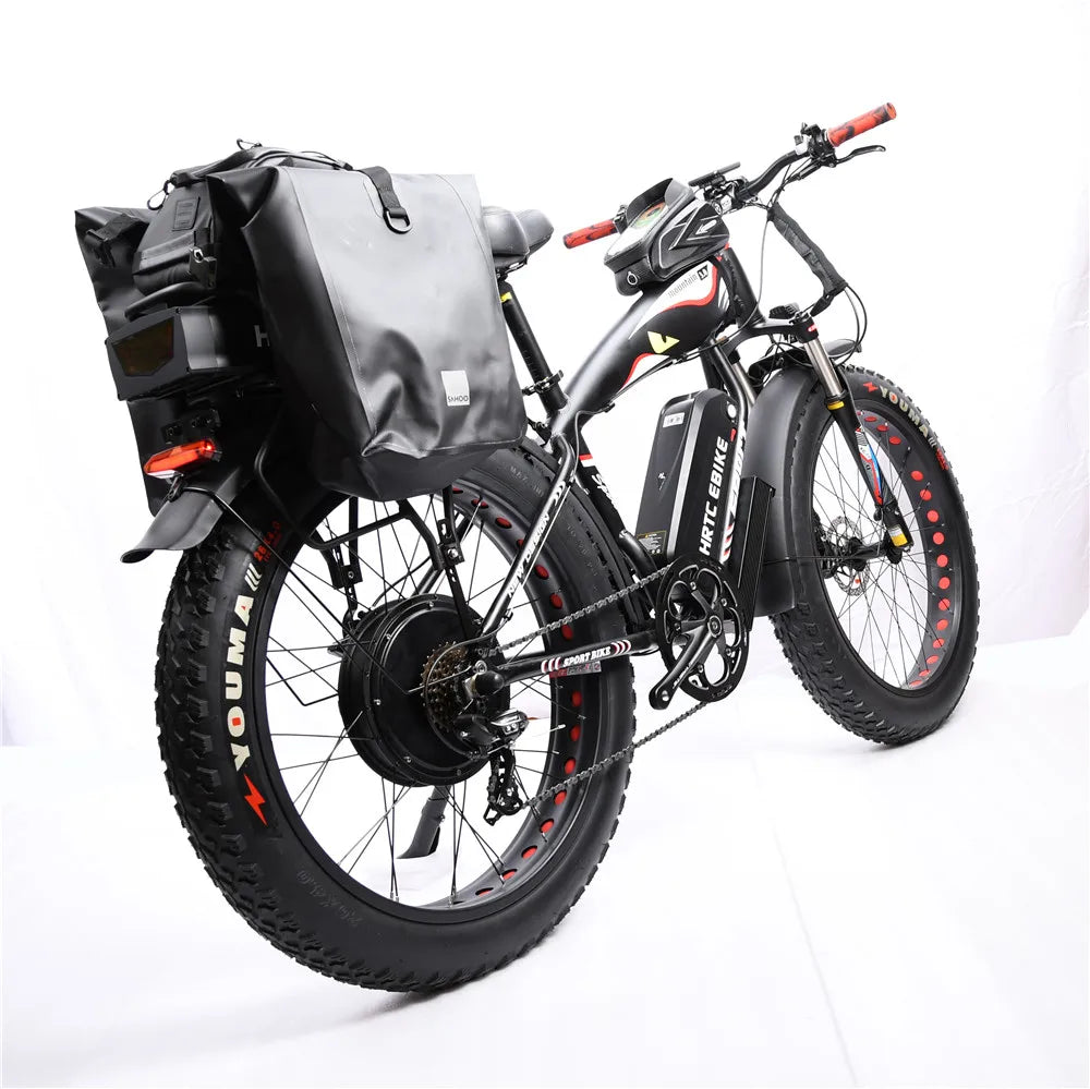26inch Fat Tire e-Bike﻿﻿ 48v1500w High power rear drive motor 50ah Dual lithium battery long range Mobility aid snow tyre e-bike