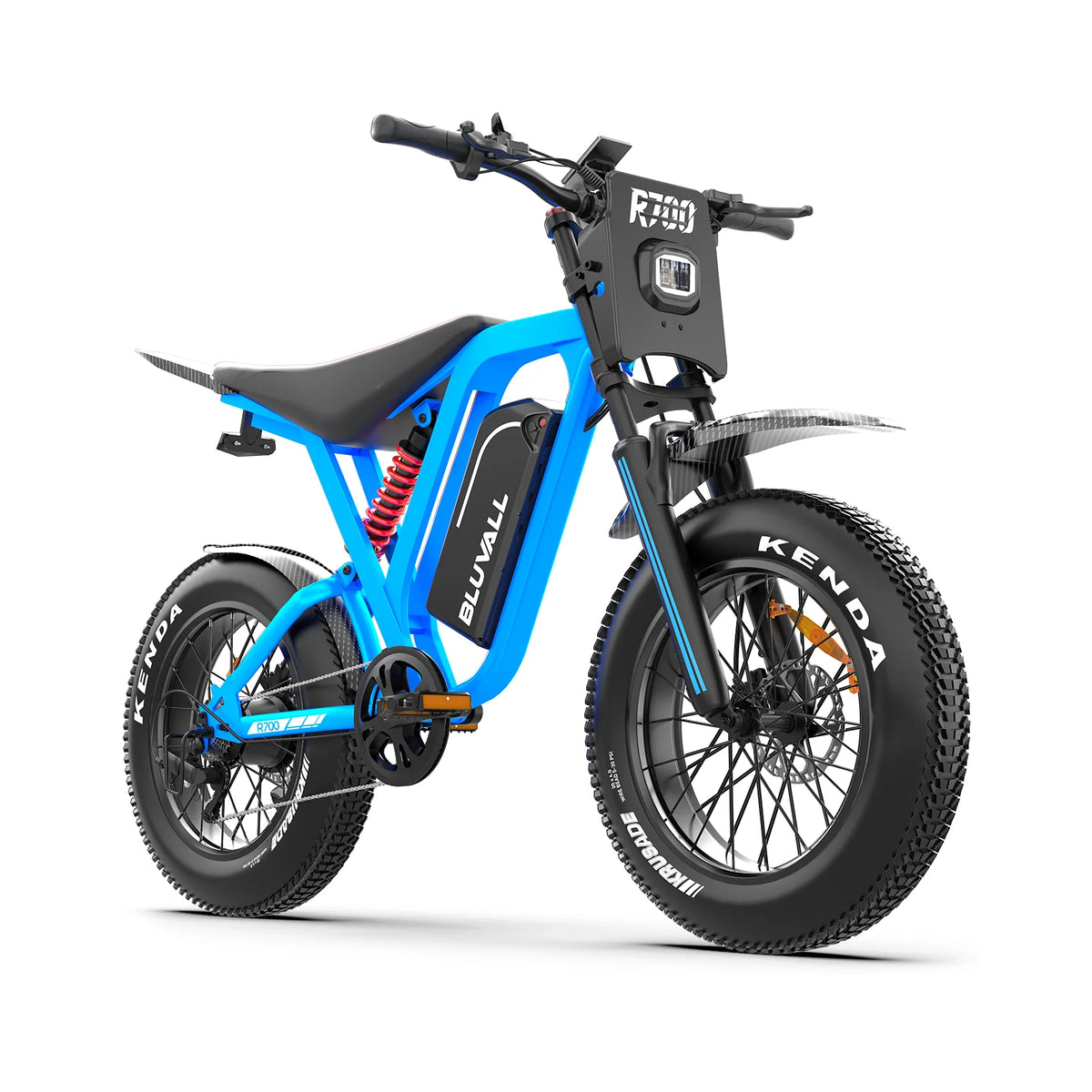 Off Road Electric Bike R700 20x4.0 Tire 1500W 52V25AH Large Capacity Battery Ebike Max 50KM/H 70KM Range Hydraulic Brake E-Bike