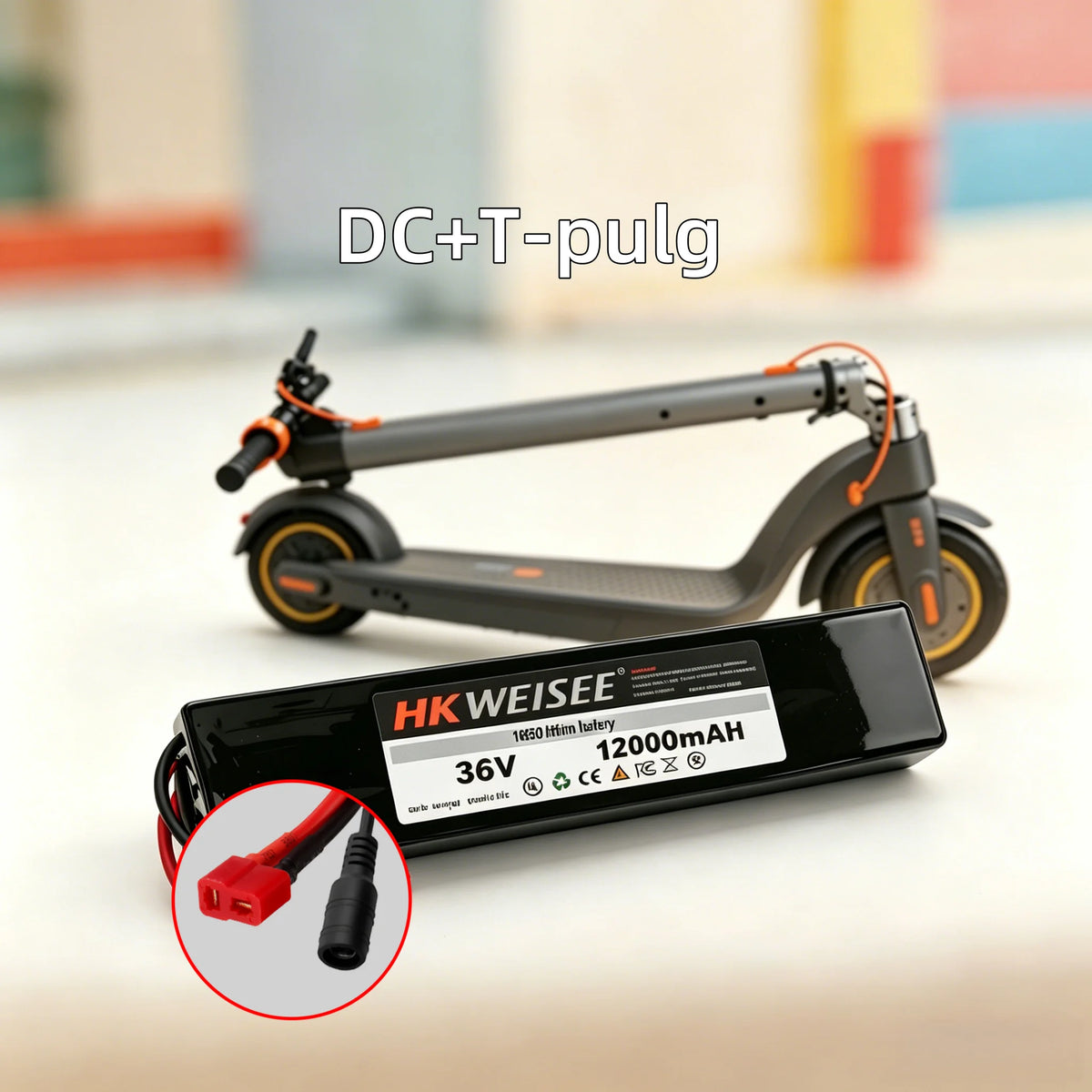 36V E-Scooter Battery Pack 12Ah Rechargeable Lithium‑ion High Capacity for Electric Kick Scooter with BMS for 250W-500W Motorsin