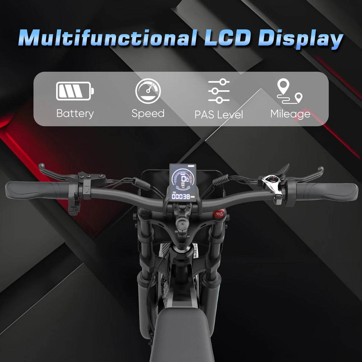 Off Road Electric Bike R700 20x4.0 Tire 1500W 52V25AH Large Capacity Battery Ebike Max 50KM/H 70KM Range Hydraulic Brake E-Bike