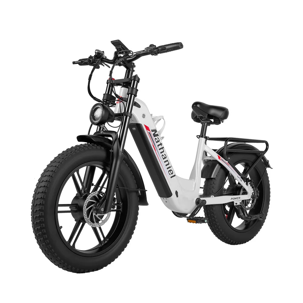 Nathaniel SYR08 E-Bike, Dual Motor 2000W, 20x4.0, 48V20AH Daily Commuting by Bicycle