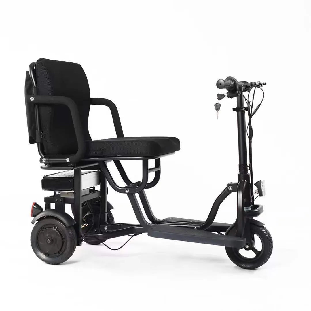 Lightweight foldable three-wheeled electric scooter, approved by airlines, suitable for the elderly, portable electric scooter